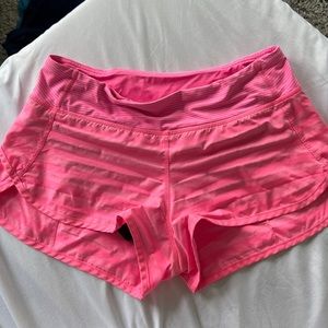 RARE striped pink Lululemon shorts